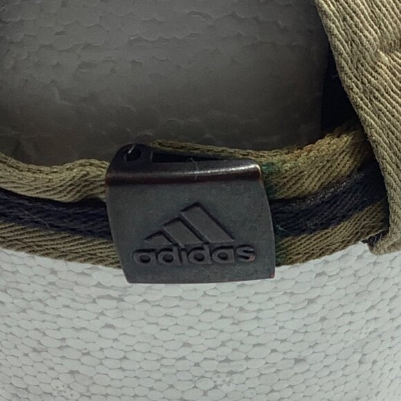 Adidas Tan Adjustable 100% Cotton Baseball Cap Tan Embroidered Logo One Size - Picture 2 of 8